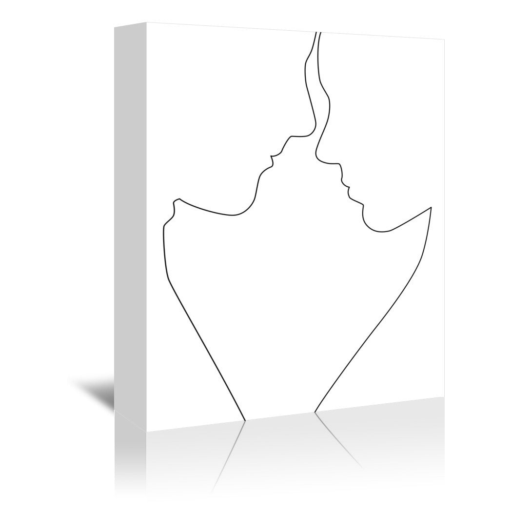 Couple Lines by Explicit Design Wrapped Canvas - Wrapped Canvas - Americanflat