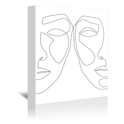 Double Face by Explicit Design Wrapped Canvas - Wrapped Canvas - Americanflat