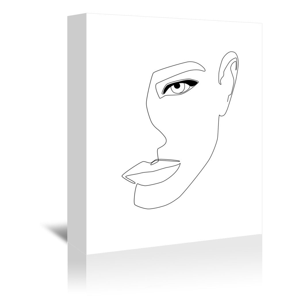 Face Shadow by Explicit Design Wrapped Canvas - Wrapped Canvas - Americanflat
