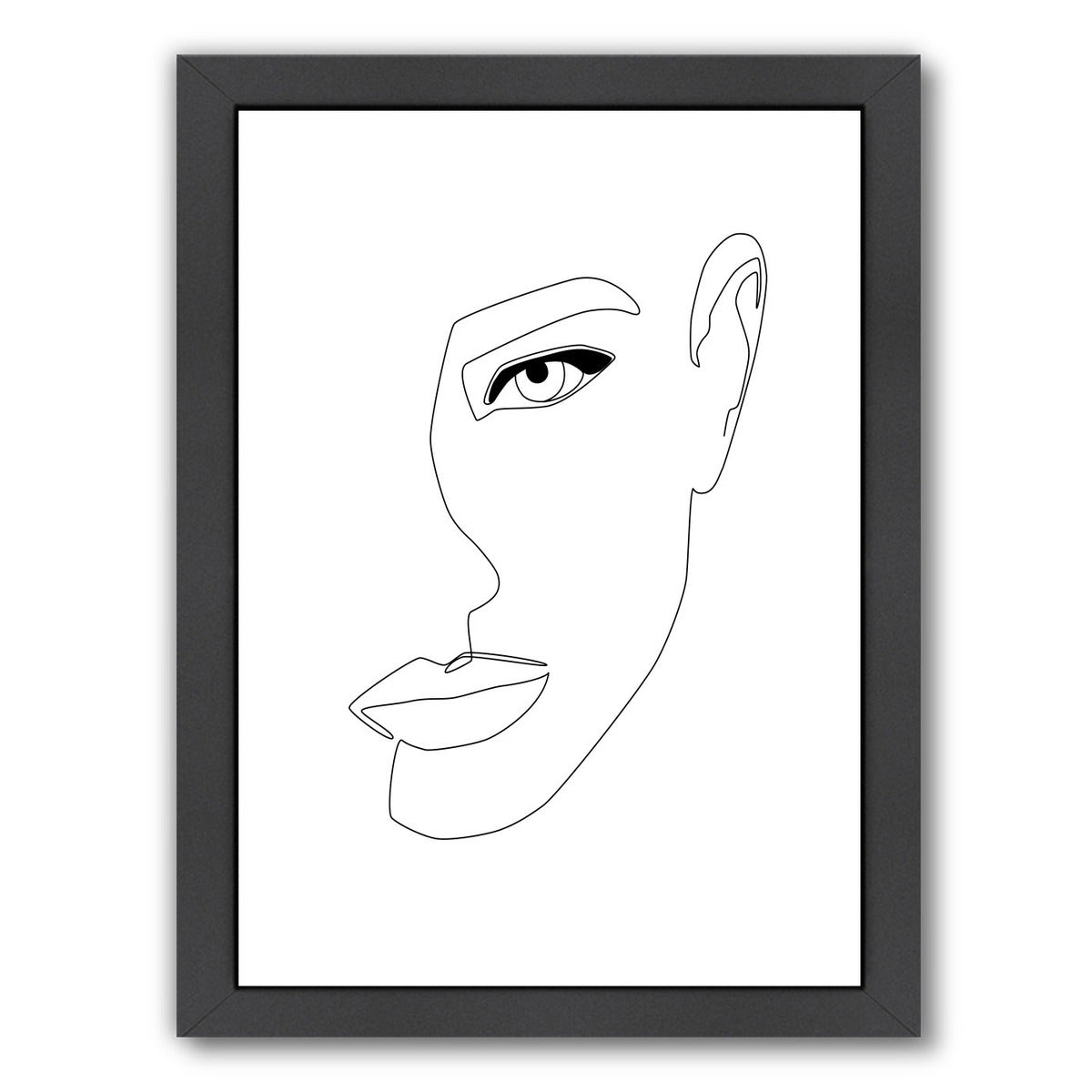 Face Shadow by Explicit Design Framed Print - Americanflat