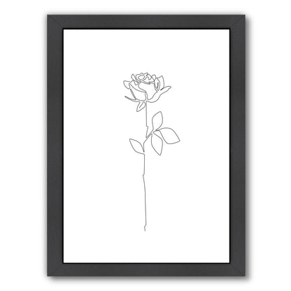 Fragile Rose by Explicit Design Framed Print - Americanflat