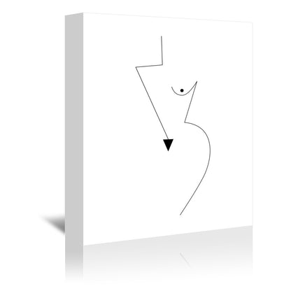 Geometric Girl by Explicit Design Wrapped Canvas - Wrapped Canvas - Americanflat