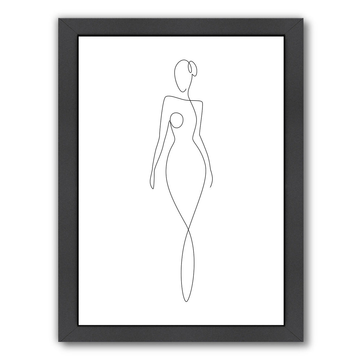 Glamorous Girl by Explicit Design Framed Print - Americanflat