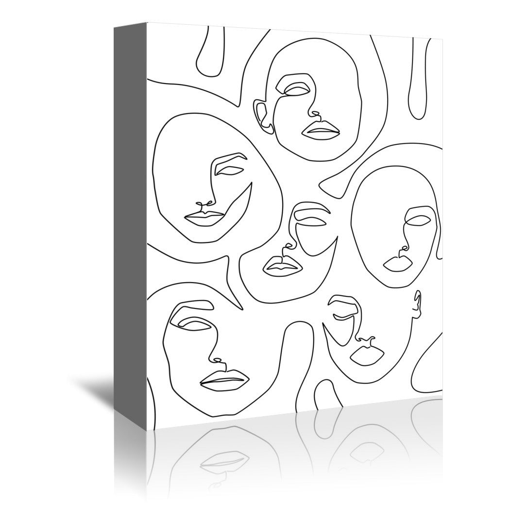 Her And Her by Explicit Design Wrapped Canvas - Wrapped Canvas - Americanflat