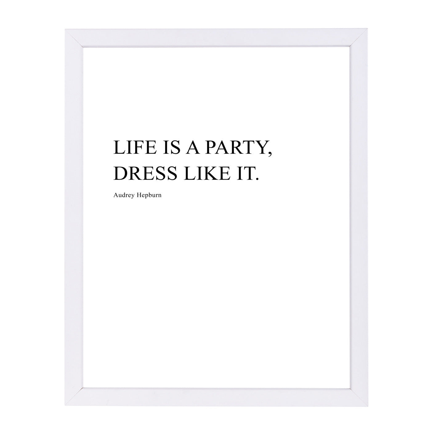 Life Is A Party by Explicit Design Framed Print - Americanflat