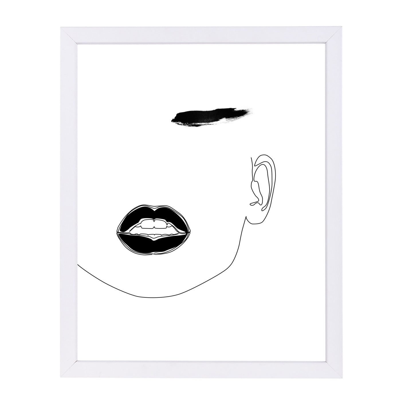 Lip & Brow by Explicit Design Framed Print - Americanflat