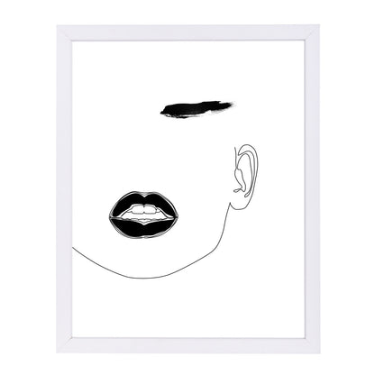 Lip & Brow by Explicit Design Framed Print - Americanflat