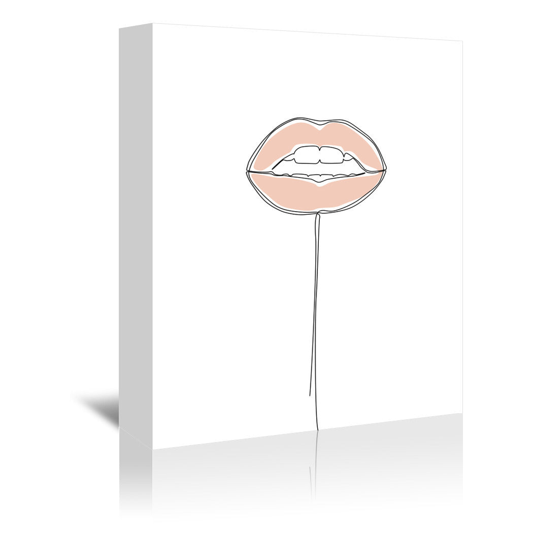 Lip Pop by Explicit Design Wrapped Canvas - Wrapped Canvas - Americanflat
