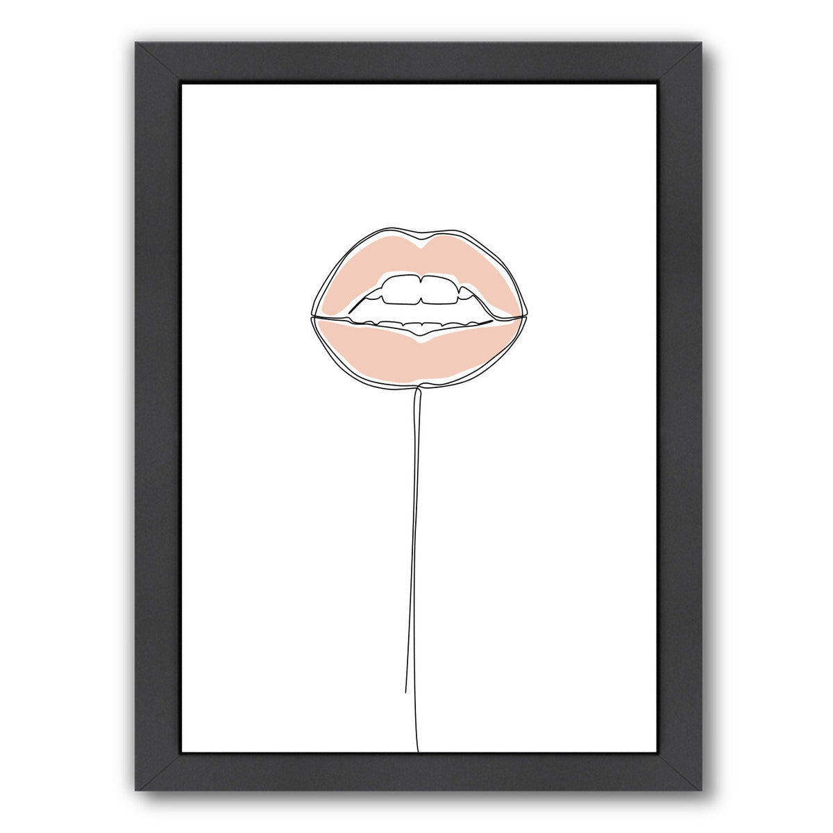 Lip Pop by Explicit Design Framed Print - Americanflat