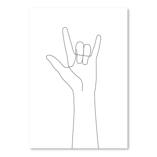 Love Hand Gesture by Explicit Design Art Print - Art Print - Americanflat
