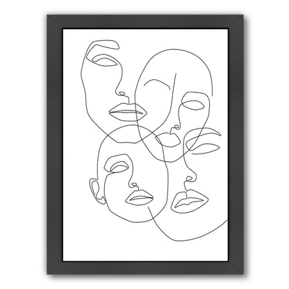 Crowded Girls by Explicit Design Framed Print - Americanflat