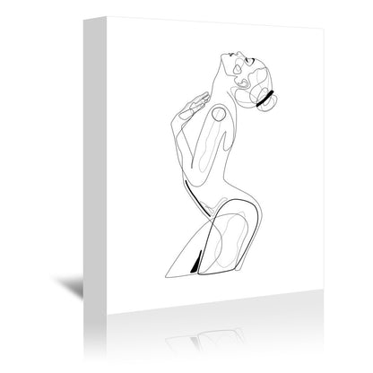 Naked Profile Lines by Explicit Design Wrapped Canvas - Wrapped Canvas - Americanflat