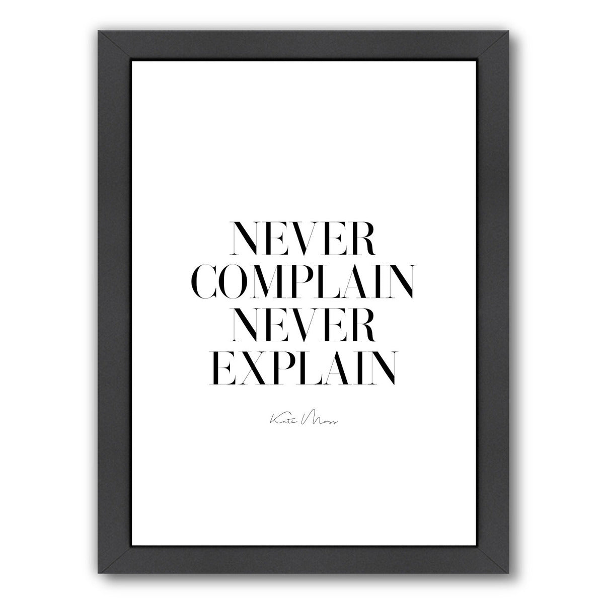 Never  Never by Explicit Design Framed Print - Americanflat