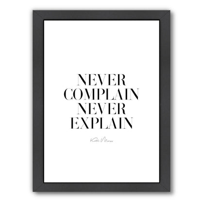 Never  Never by Explicit Design Framed Print - Americanflat