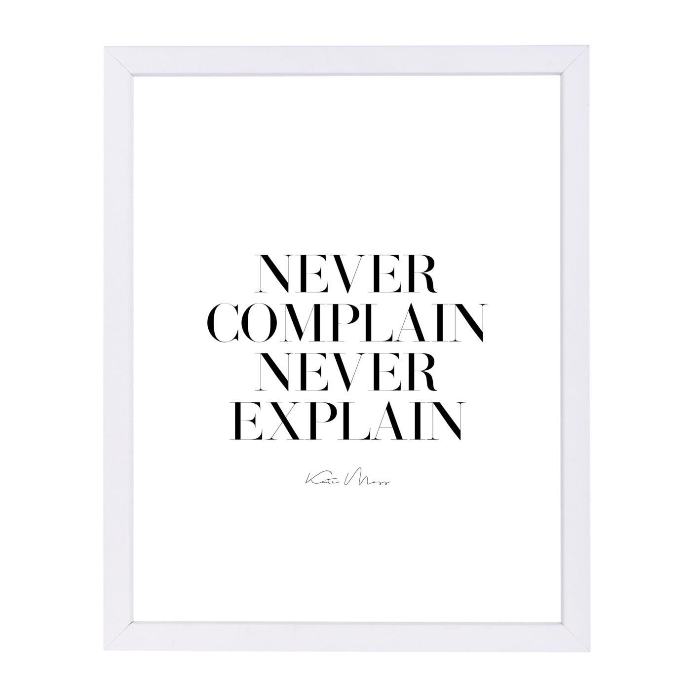 Never  Never by Explicit Design Framed Print - Americanflat