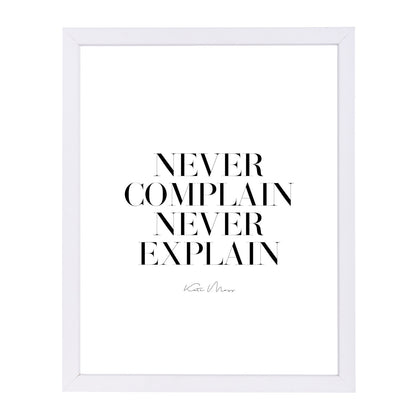 Never  Never by Explicit Design Framed Print - Americanflat