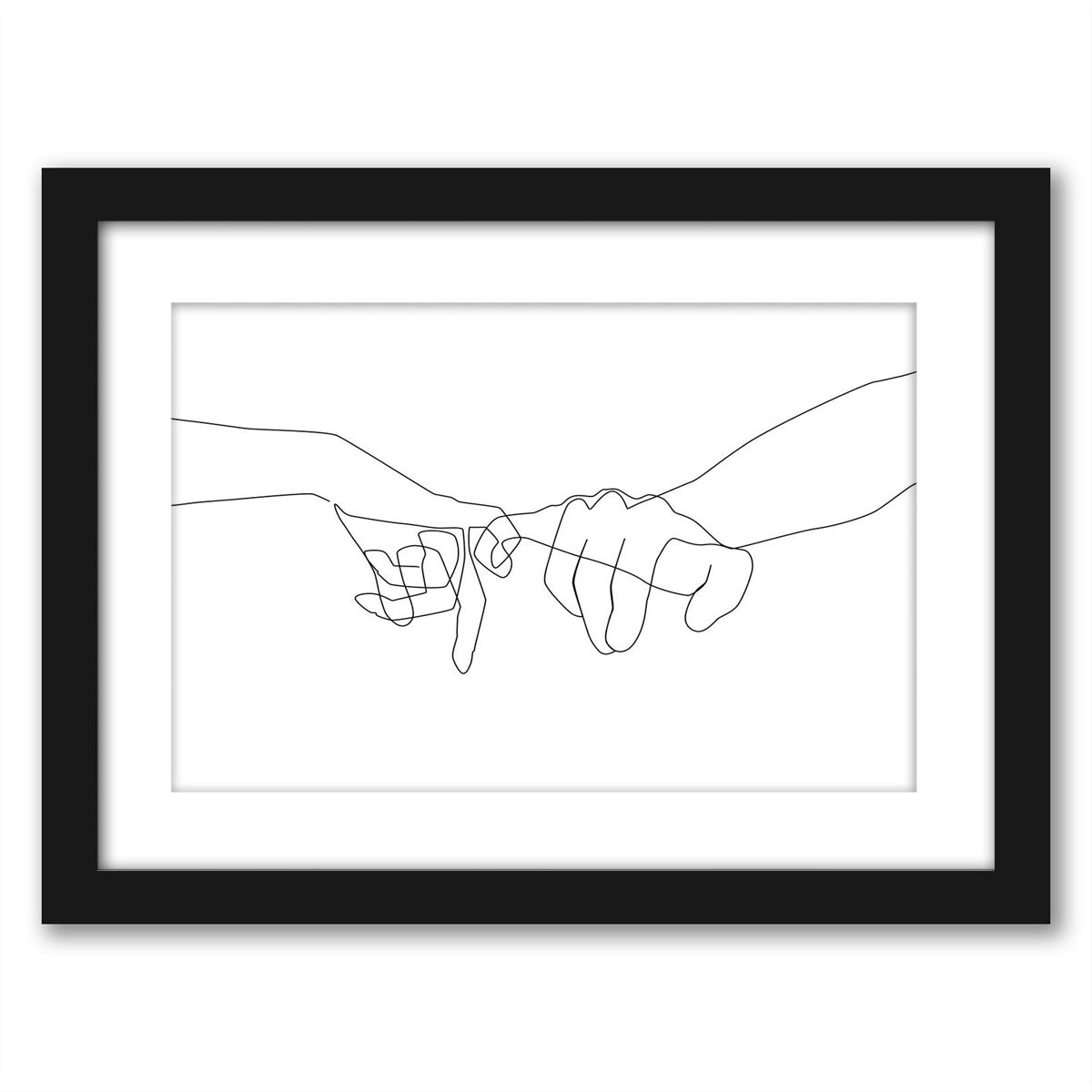 Pinky Swear by Explicit Design - Framed Print - Americanflat