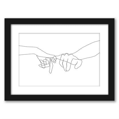 Pinky Swear by Explicit Design - Framed Print - Americanflat