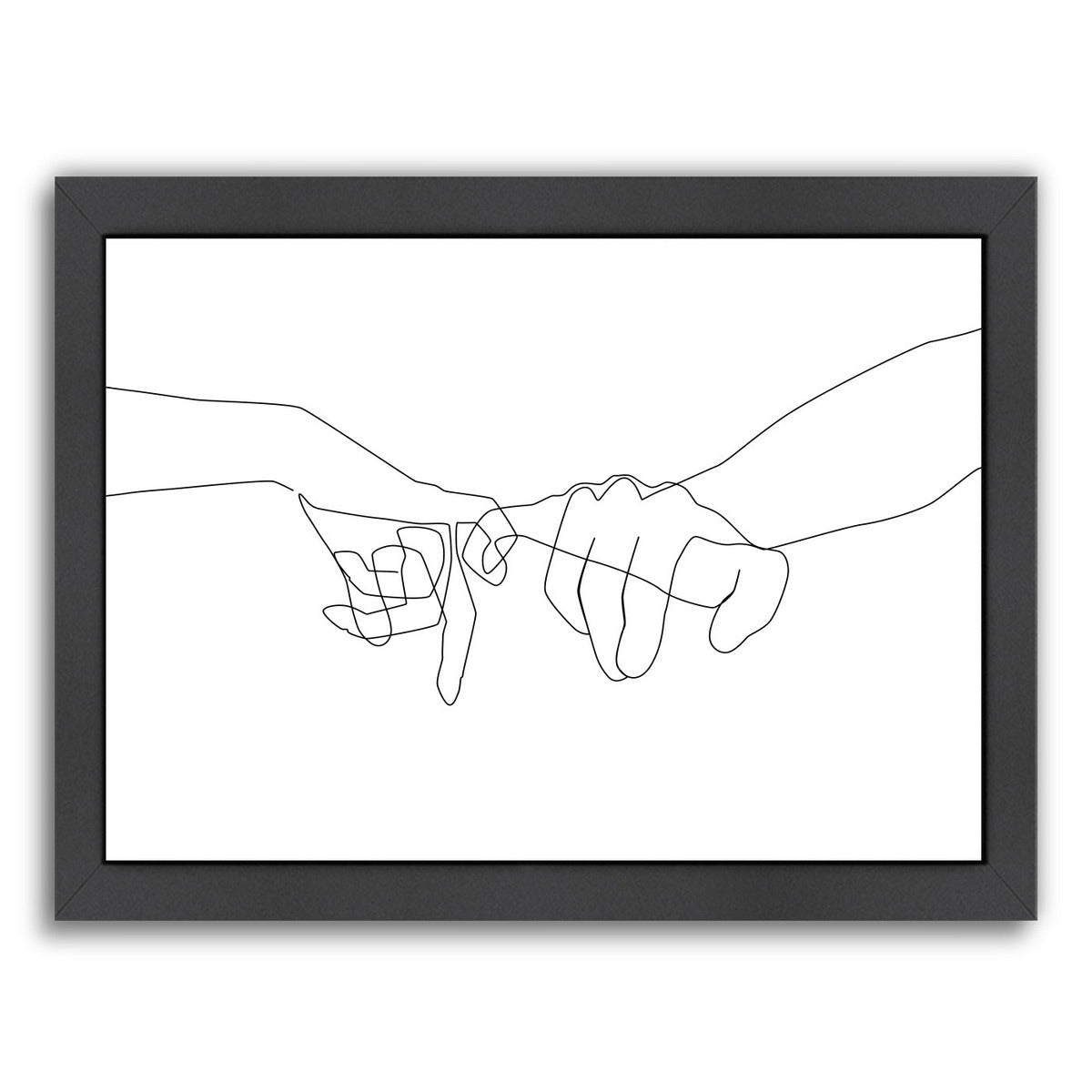 Pinky Swear by Explicit Design Framed Print - Americanflat