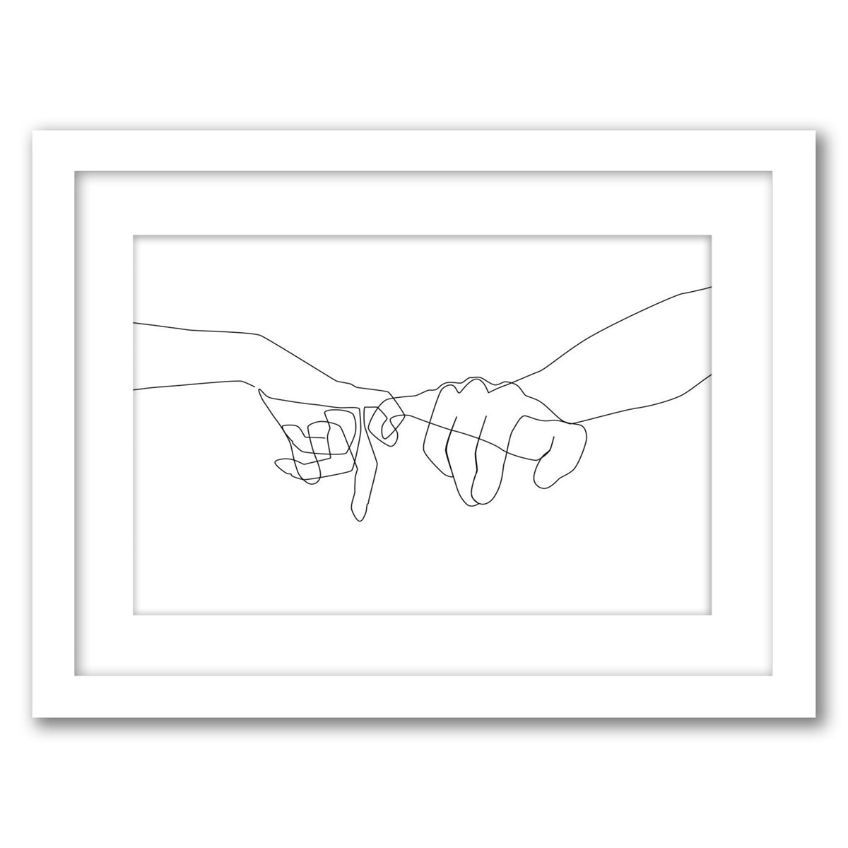 Pinky Swear by Explicit Design - Framed Print - Americanflat