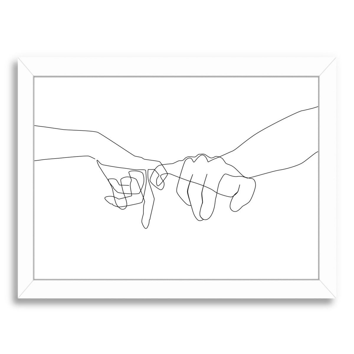 Pinky Swear by Explicit Design Framed Print - Americanflat