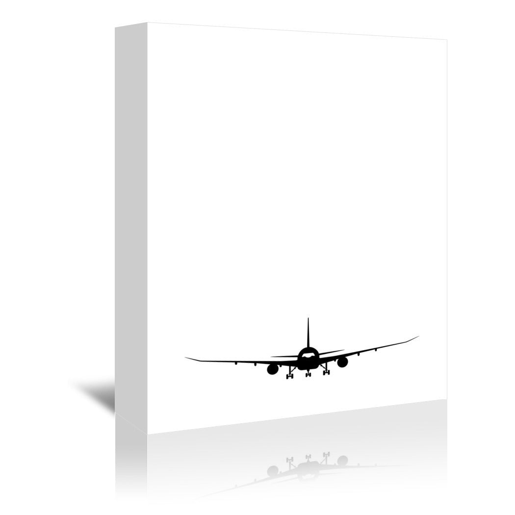 Plane Silhouette by Explicit Design Wrapped Canvas - Wrapped Canvas - Americanflat