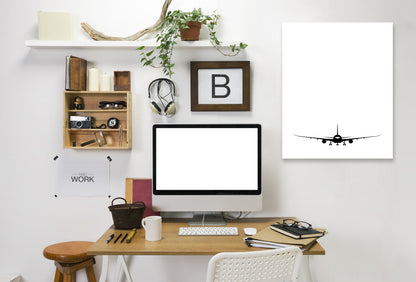 Plane Silhouette by Explicit Design Wrapped Canvas - Wrapped Canvas - Americanflat