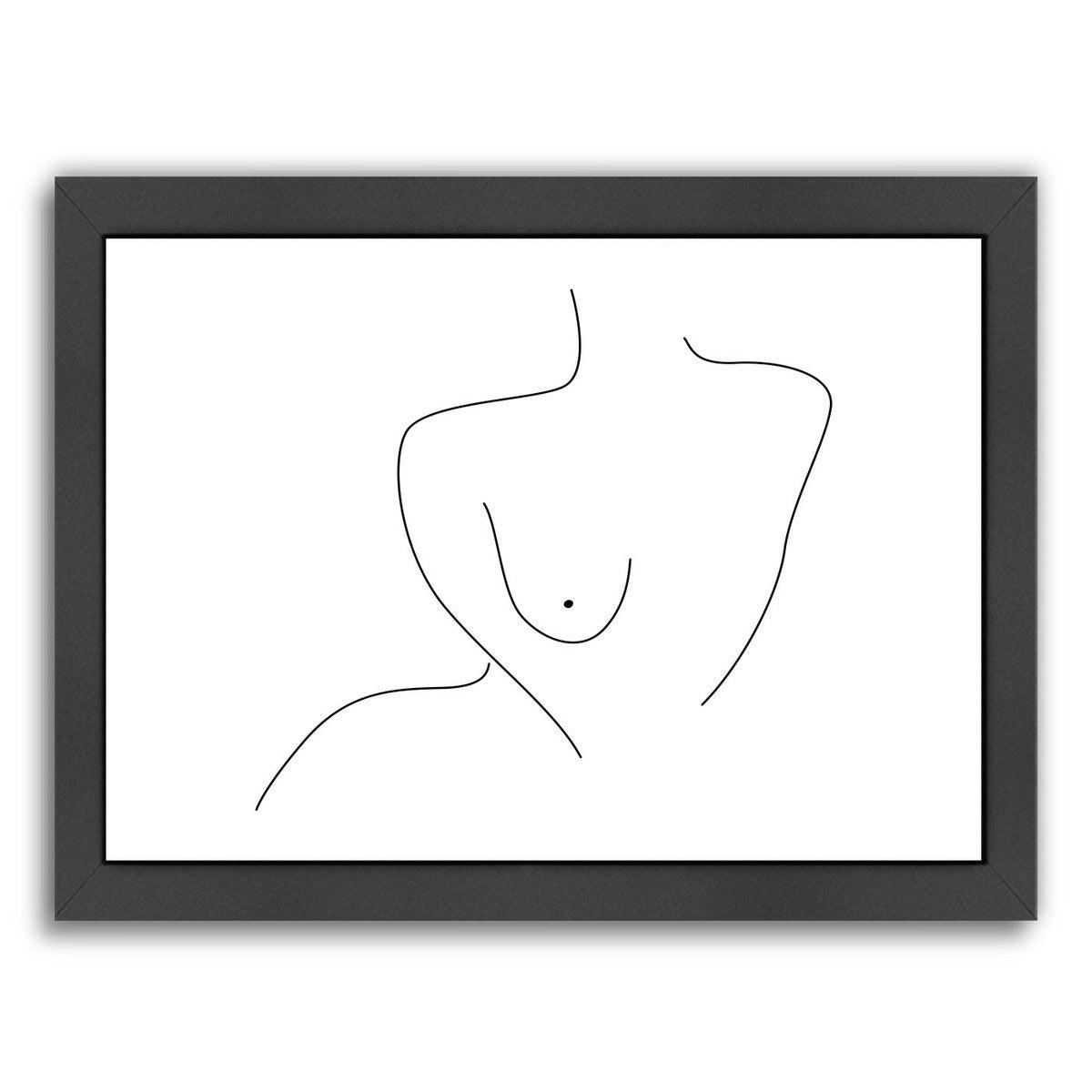 Sexual Figure Lines by Explicit Design Framed Print - Americanflat