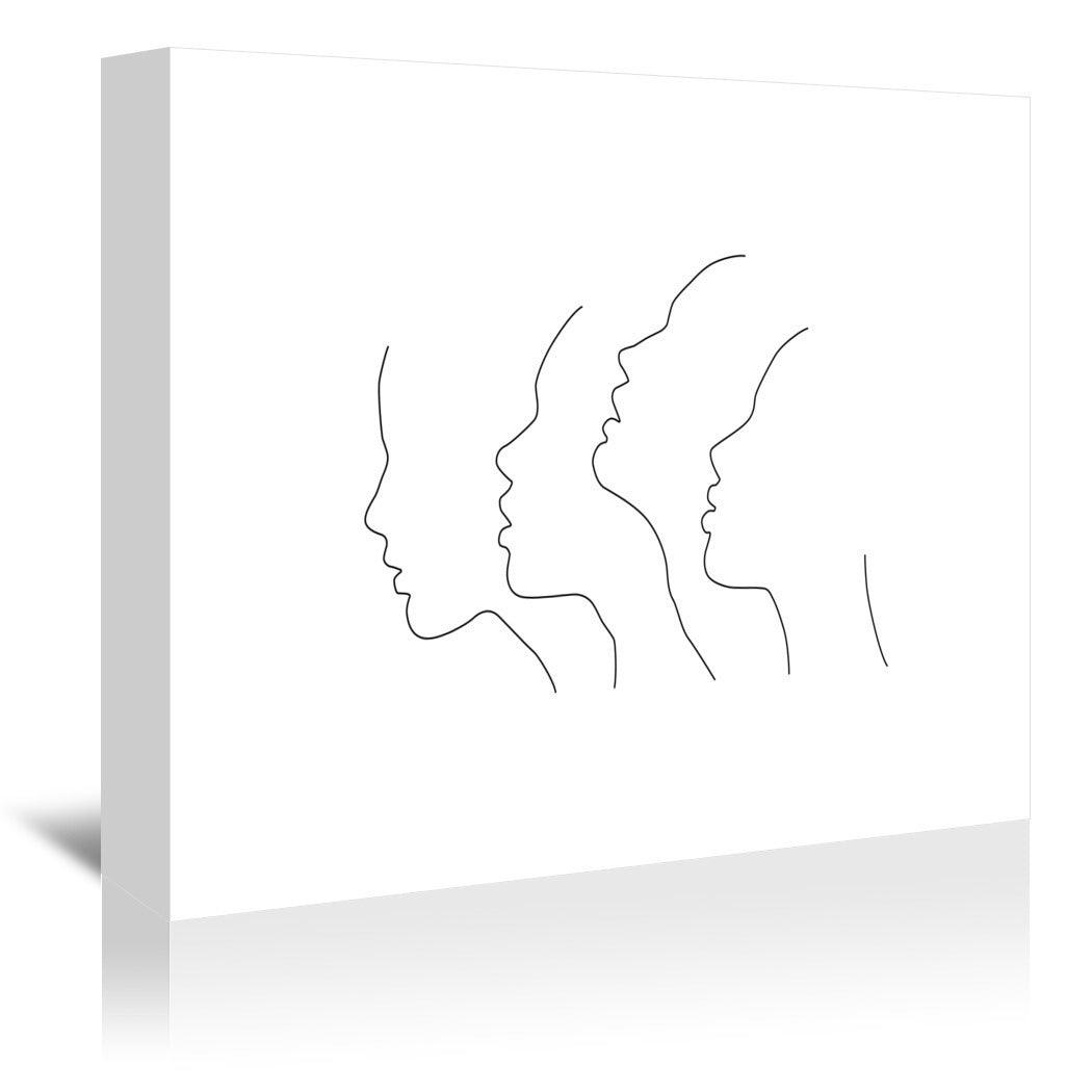 Side Faces by Explicit Design Wrapped Canvas - Wrapped Canvas - Americanflat