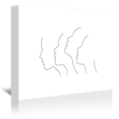 Side Faces by Explicit Design Wrapped Canvas - Wrapped Canvas - Americanflat