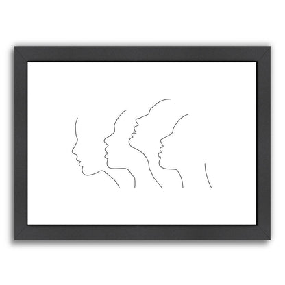 Side Faces by Explicit Design Framed Print - Americanflat