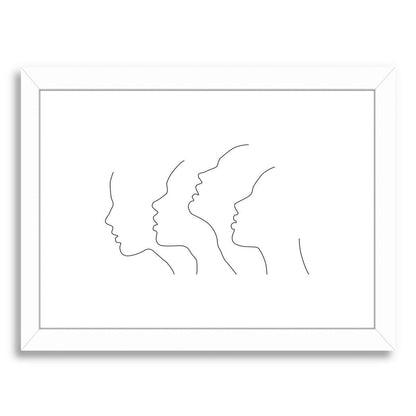 Side Faces by Explicit Design Framed Print - Americanflat