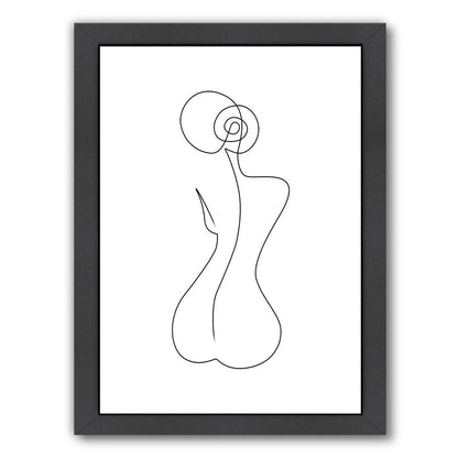 Single Back Line by Explicit Design Framed Print - Americanflat