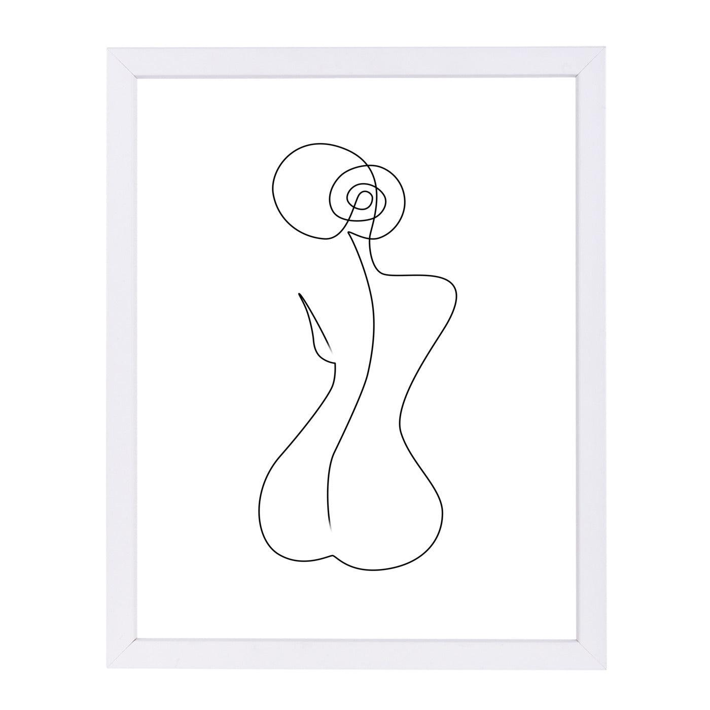 Single Back Line by Explicit Design Framed Print - Americanflat