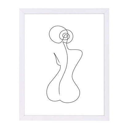 Single Back Line by Explicit Design Framed Print - Americanflat