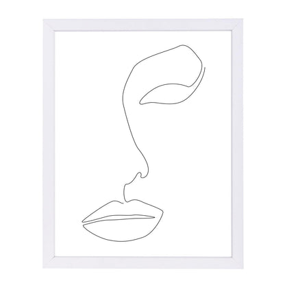 Single Line Look by Explicit Design Framed Print - Americanflat