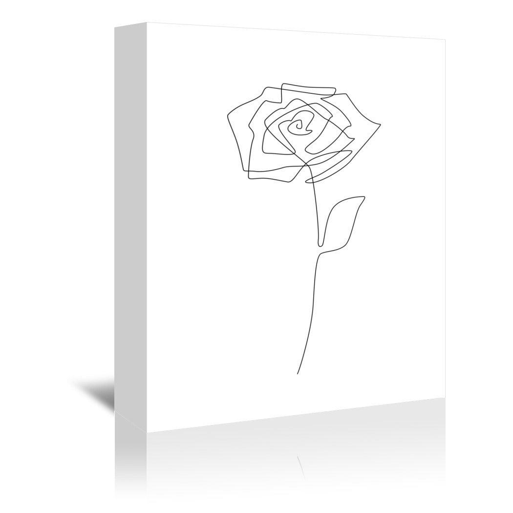 Single Rose by Explicit Design Wrapped Canvas - Wrapped Canvas - Americanflat