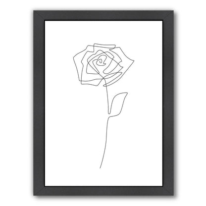 Single Rose by Explicit Design Framed Print - Americanflat