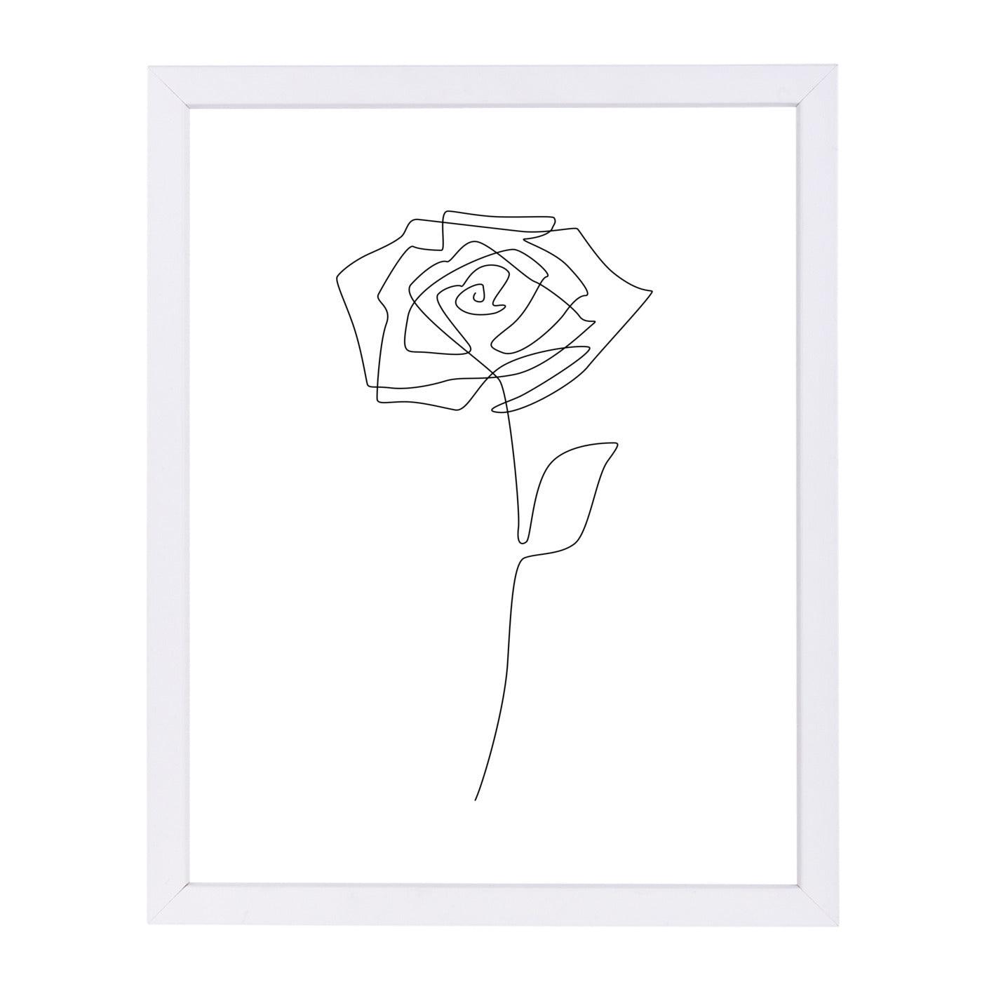 Single Rose by Explicit Design Framed Print - Americanflat