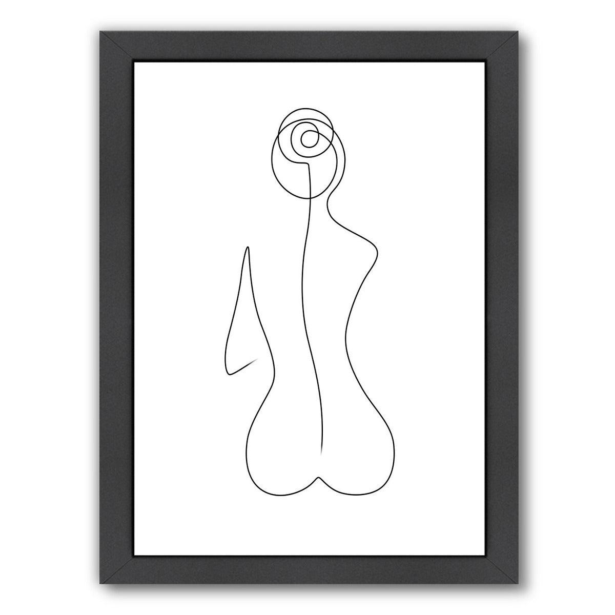 Sitting Beauty by Explicit Design Framed Print - Americanflat