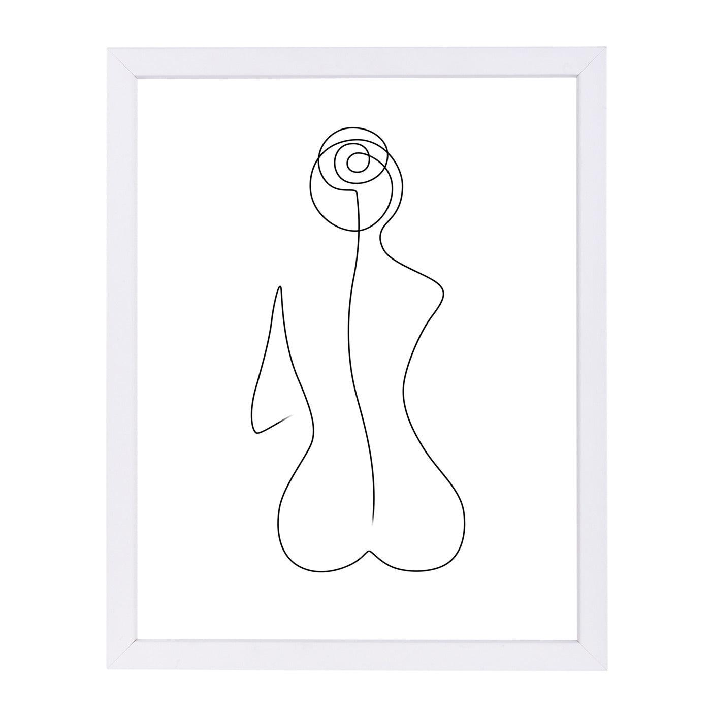 Sitting Beauty by Explicit Design Framed Print - Americanflat