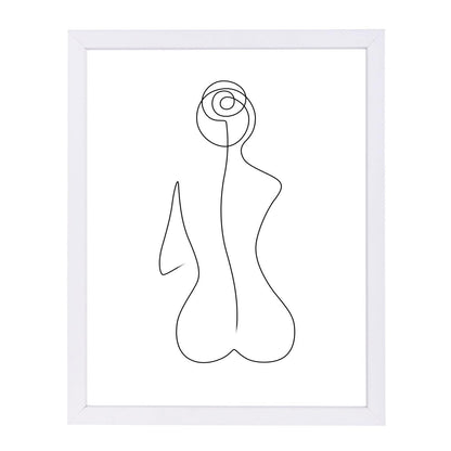 Sitting Beauty by Explicit Design Framed Print - Americanflat