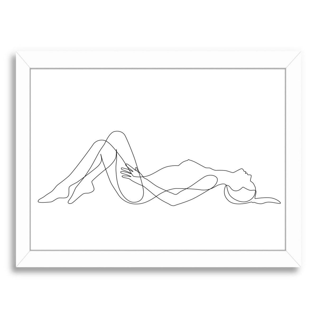 Sleeping Nudity by Explicit Design Framed Print - Americanflat