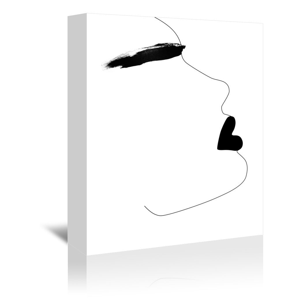 Watercolor Brow by Explicit Design Wrapped Canvas - Wrapped Canvas - Americanflat
