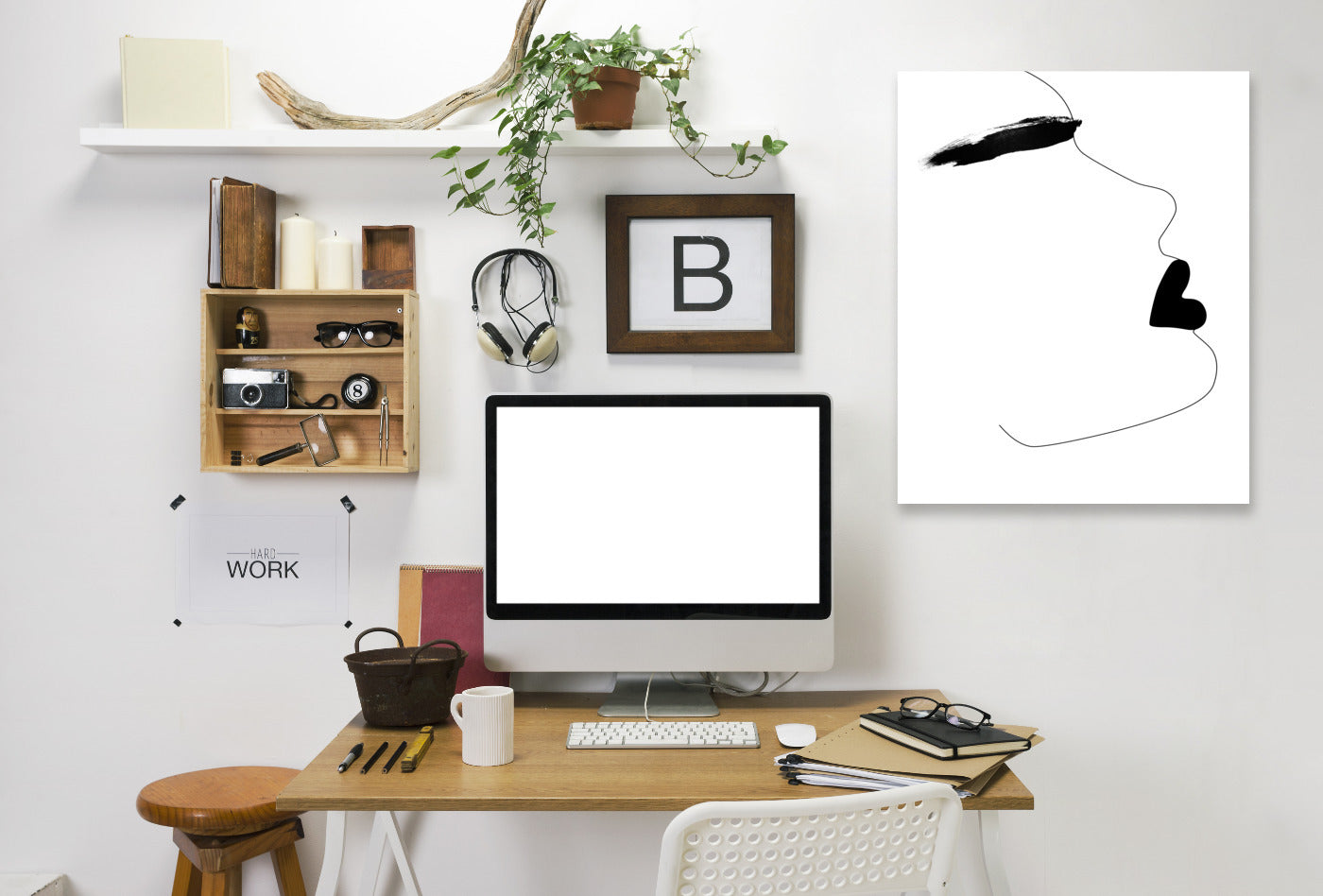 Watercolor Brow by Explicit Design Wrapped Canvas - Wrapped Canvas - Americanflat