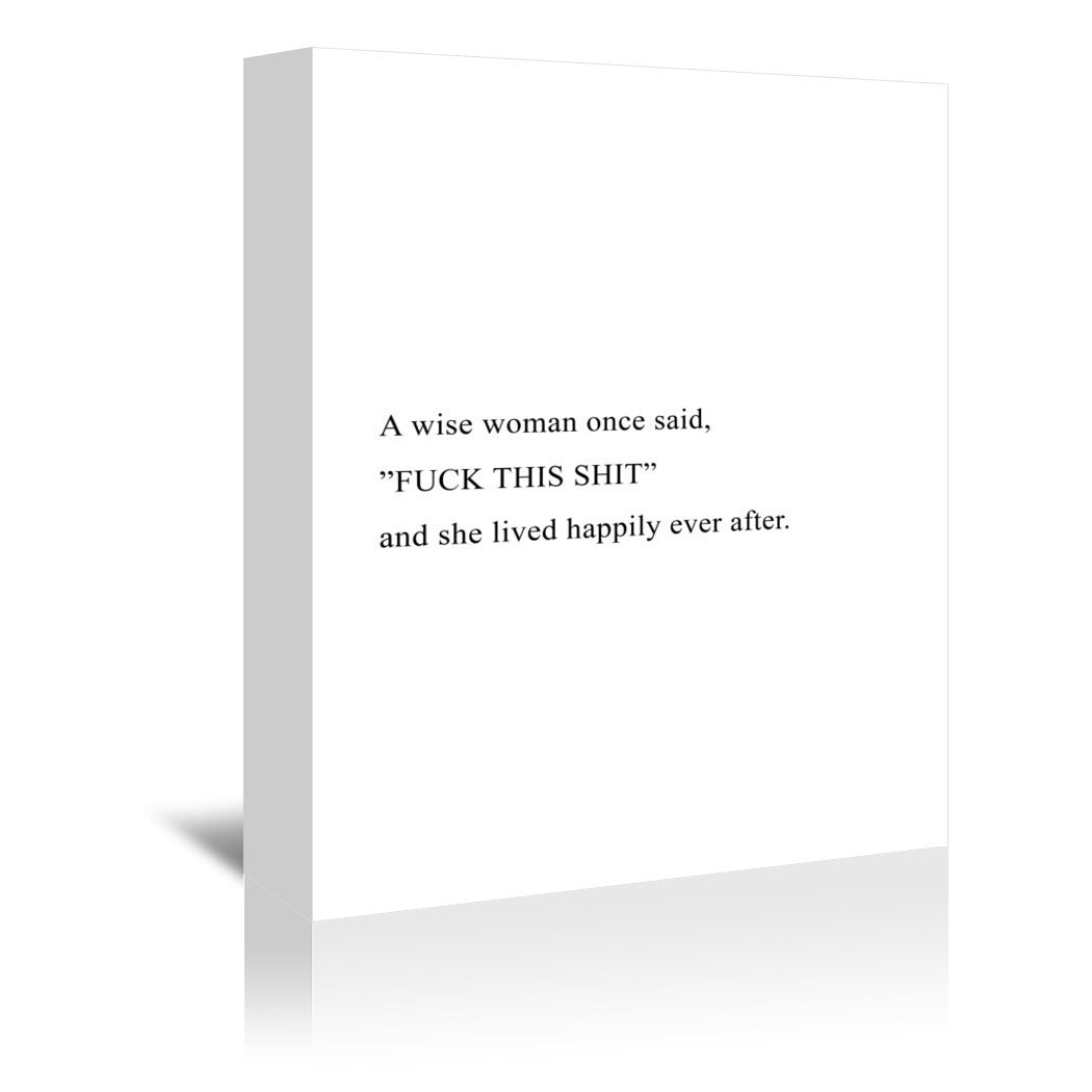 Wise Woman by Explicit Design Wrapped Canvas - Wrapped Canvas - Americanflat