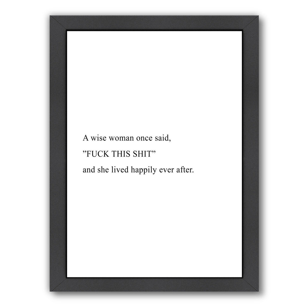 Wise Woman by Explicit Design Framed Print - Americanflat