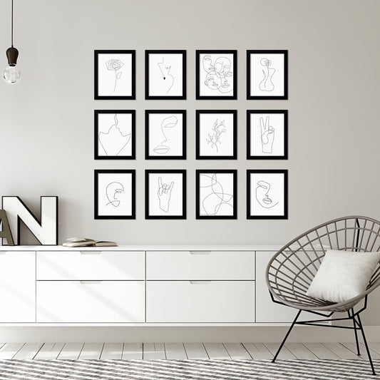 Line Art by Explicit Design -  Framed Art Set - Americanflat