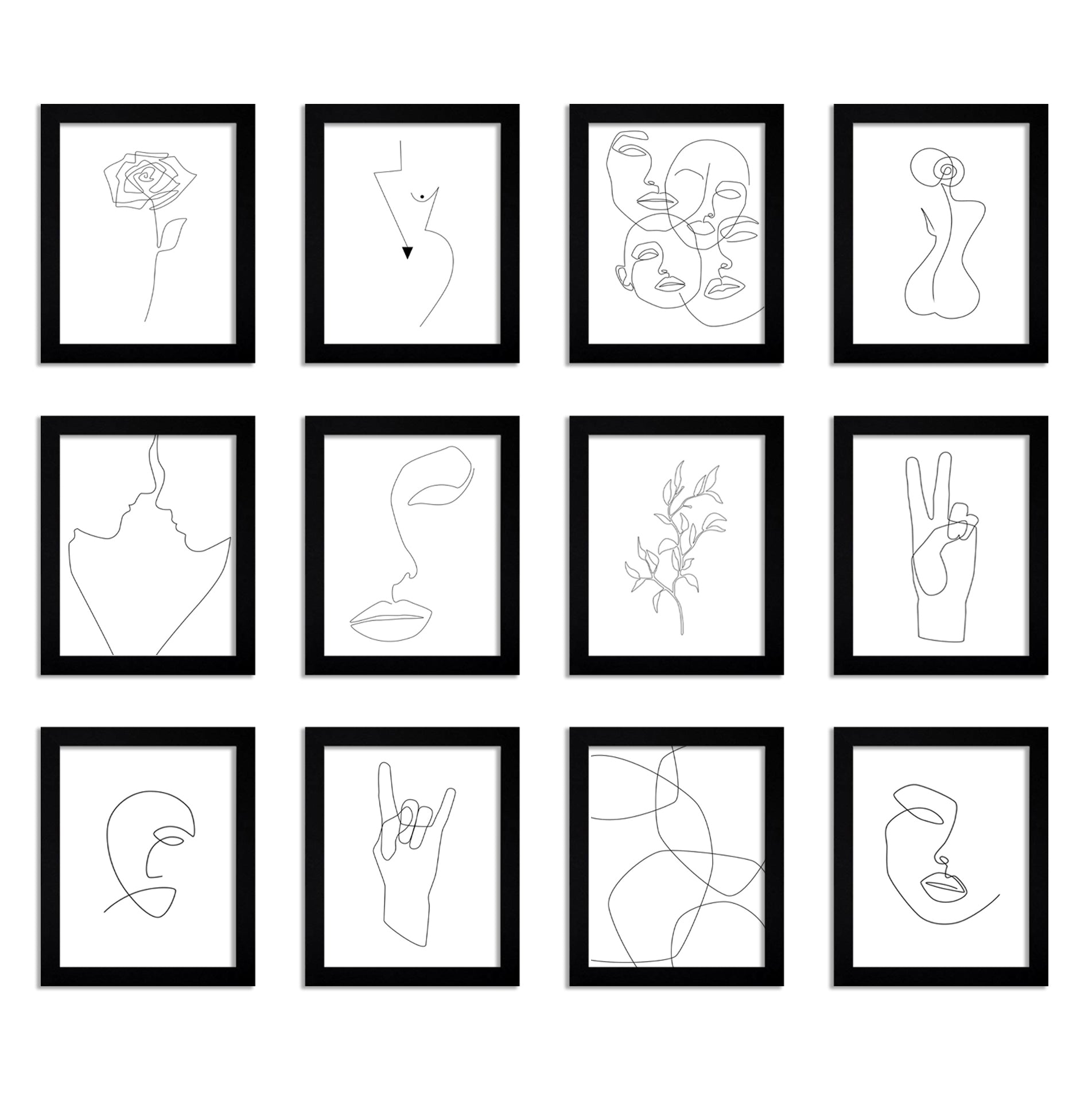 Line Art by Explicit Design -  Framed Art Set - Americanflat