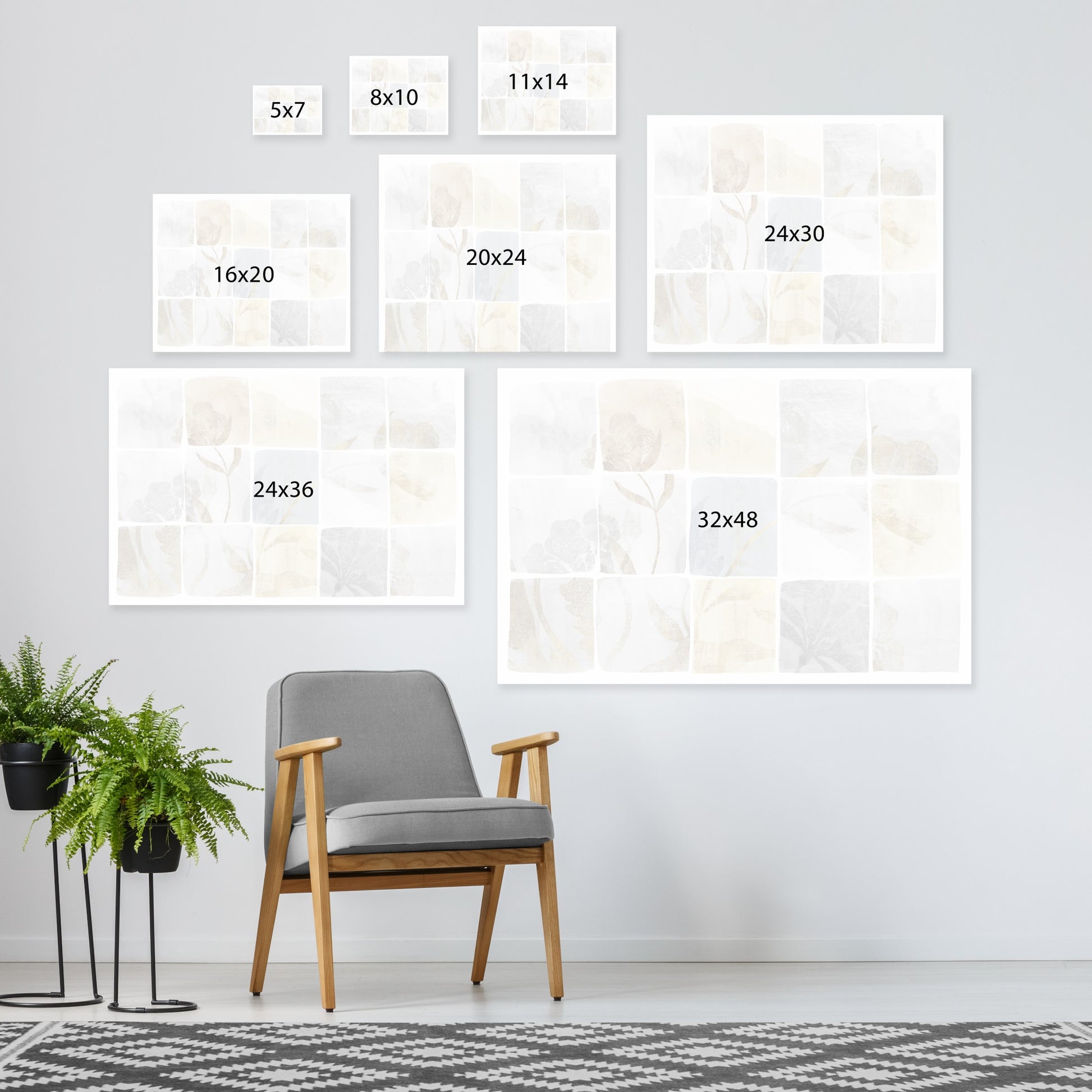 Neutral Titles by PI Creative Art - Wrapped Canvas - Americanflat
